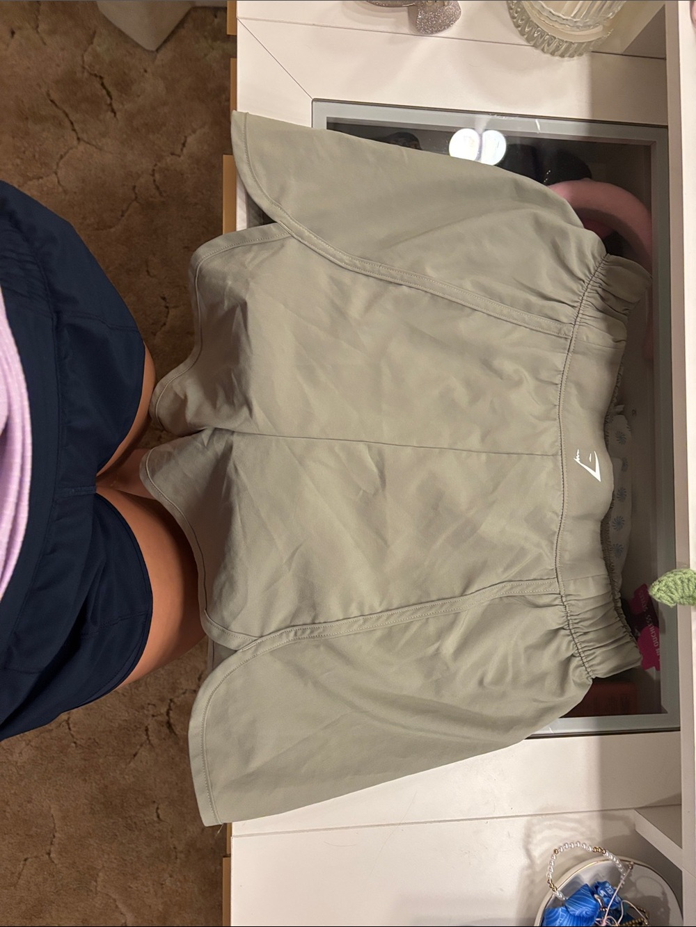 Gymshark Light Sage Women's Athletic Shorts